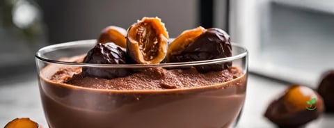 Mousse de Chocolate com Tâmaras