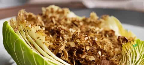 Repolho Assado com Crosta de Castanhas e Ervas